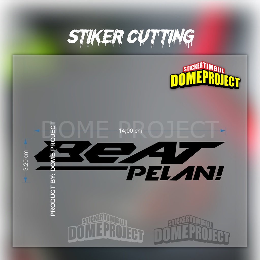 STIKER CUTTING BEAT PELAN PREMIUM GRADE 4 VARIAN WARNA