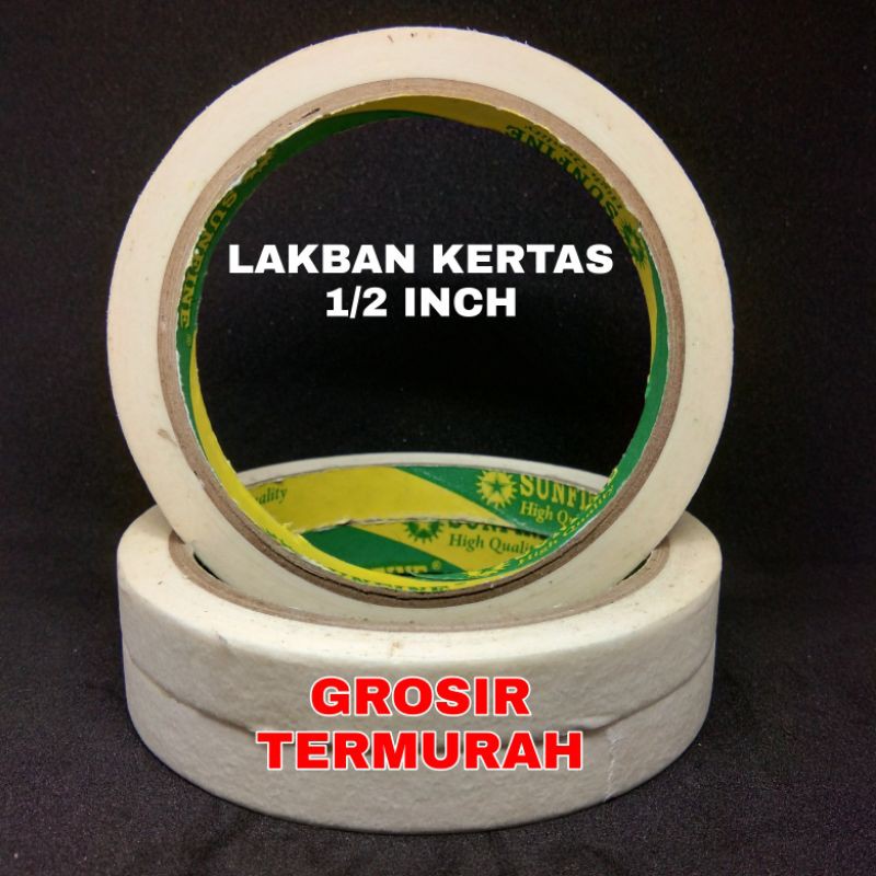 

LAKBAN KERTAS 12 MM 1/20 INCH Solasi Kertas