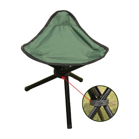 Kursi Lipat Outdoor Folding Legged Stool Chair Portable Kursi Camping Memancing WD