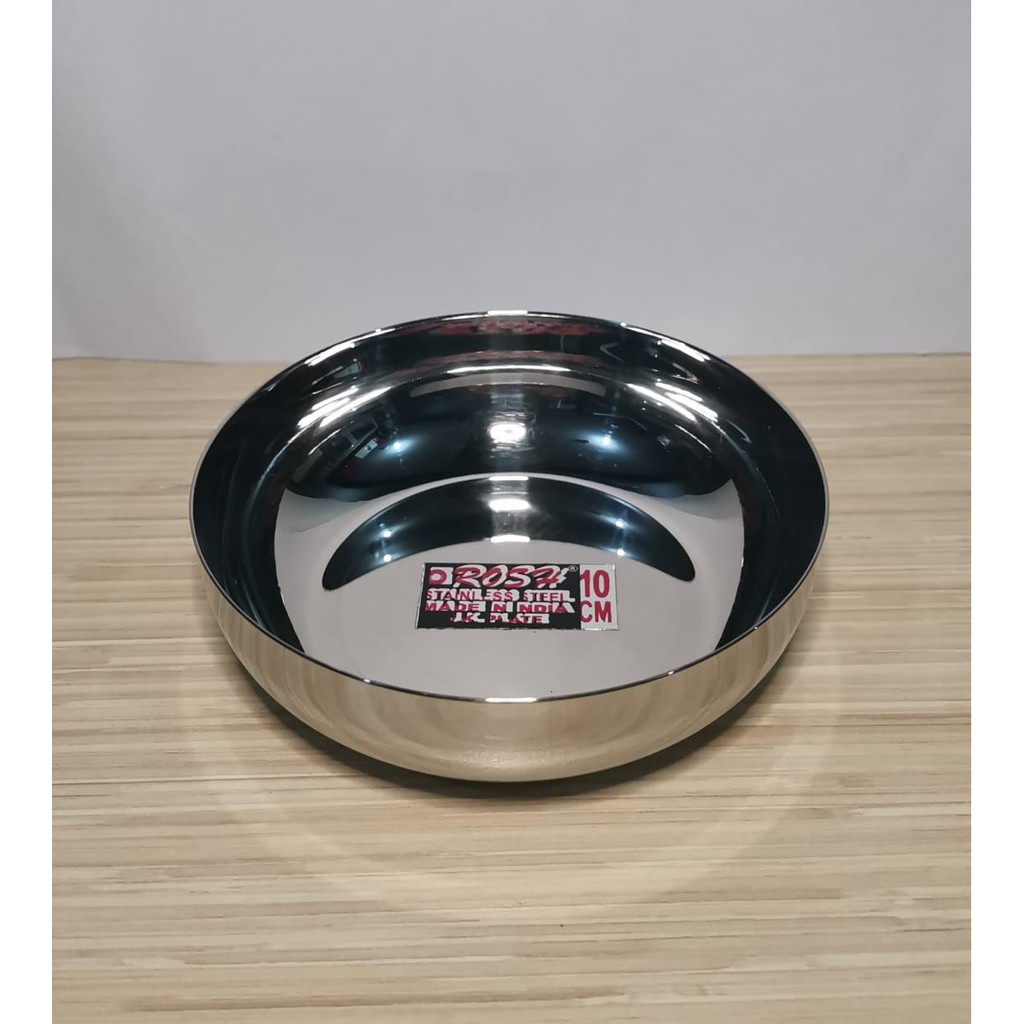 Piring Mangkuk Stainless 10cm Rosh JK Plate 10cm Piring Mangkuk Stainless 10cm Rosh JK Plate 10cm