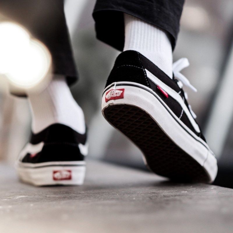 Vans Sk8 Low Pro Black White Original