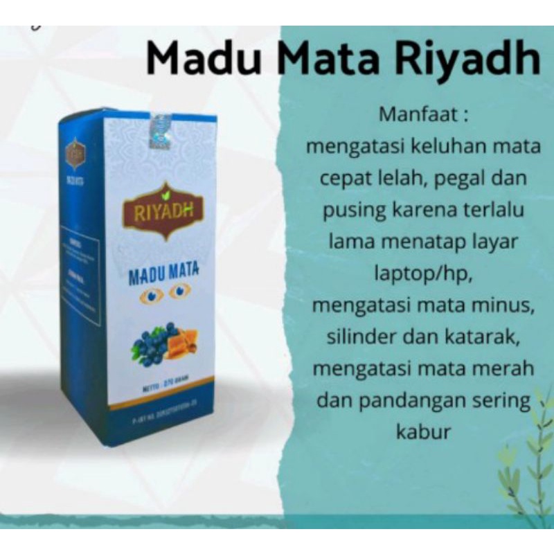 

Madu Mata Riyadh mengatasi Keluhan Mata | Madu Vitamin Mata