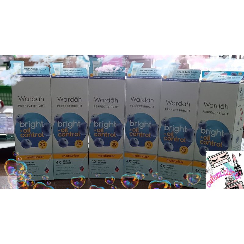 ☃Cutezz_Ching1☃&quot;NEW&quot;Wardah Perfect Bright Moisturizer SPF 30 pa++++/Smooth Glow 20ml