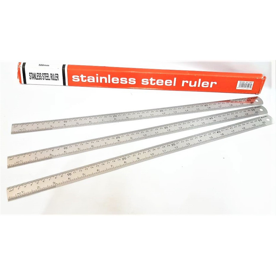 

PENGGARIS MISTAR BESI 50 CM GARISAN STAINLESS STEEL RULER