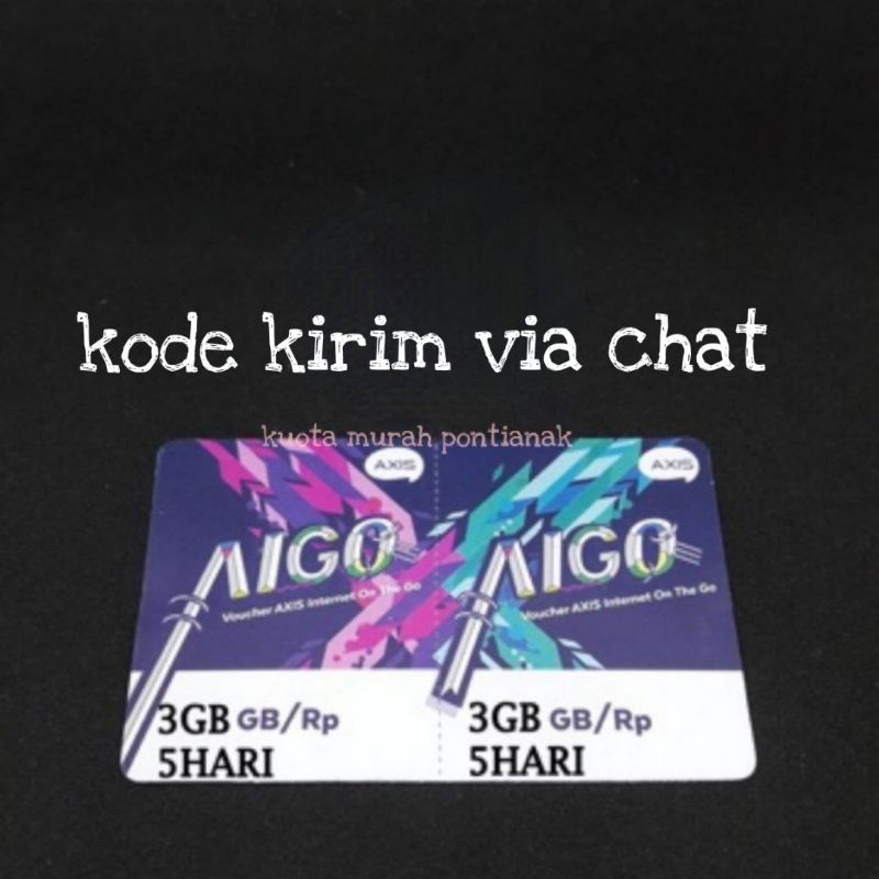 [ kode kirim via chat ] Voucher Axis 3gb 5hari Vocer Aigo 3 gb 5 hari