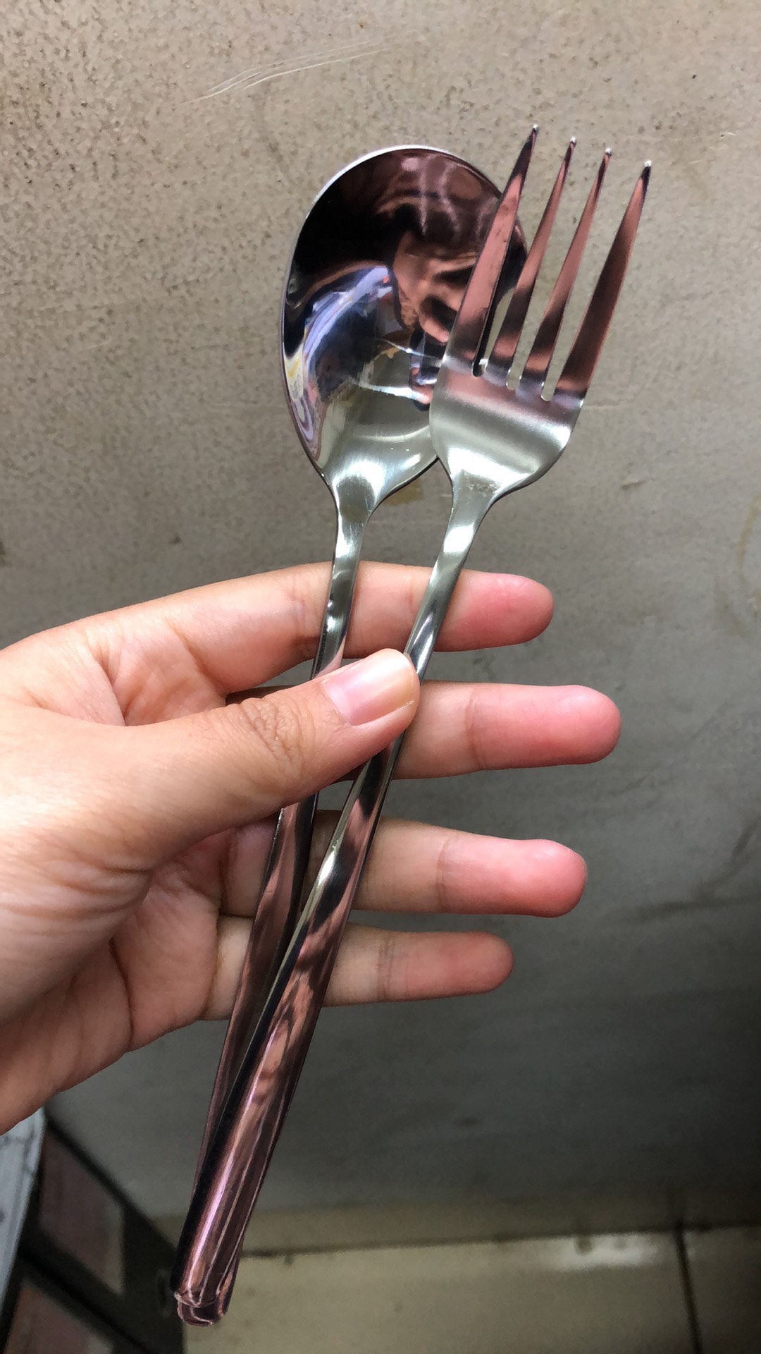 Alat Makan Sendok Garpu Korea Stainless