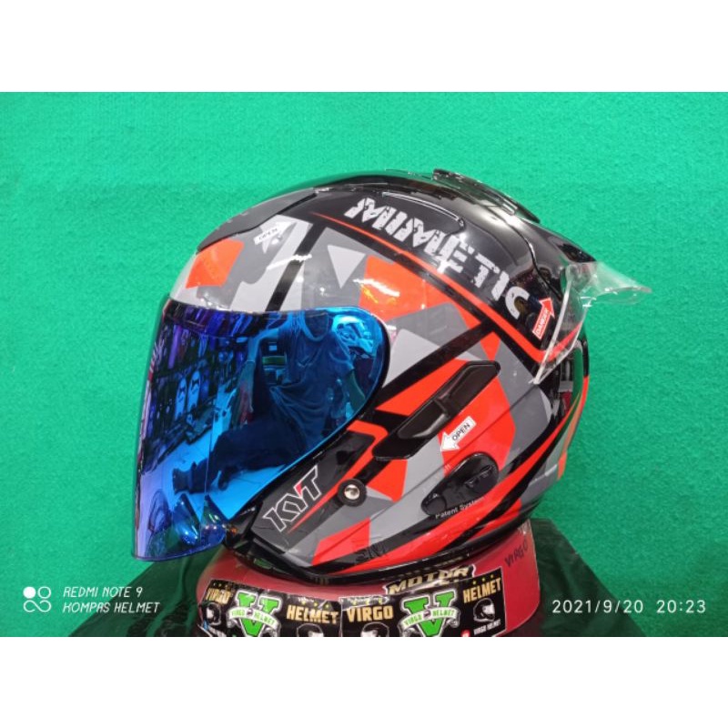 KYT GALAXY #MEMETIK BLACK RED PAKET GANTENG