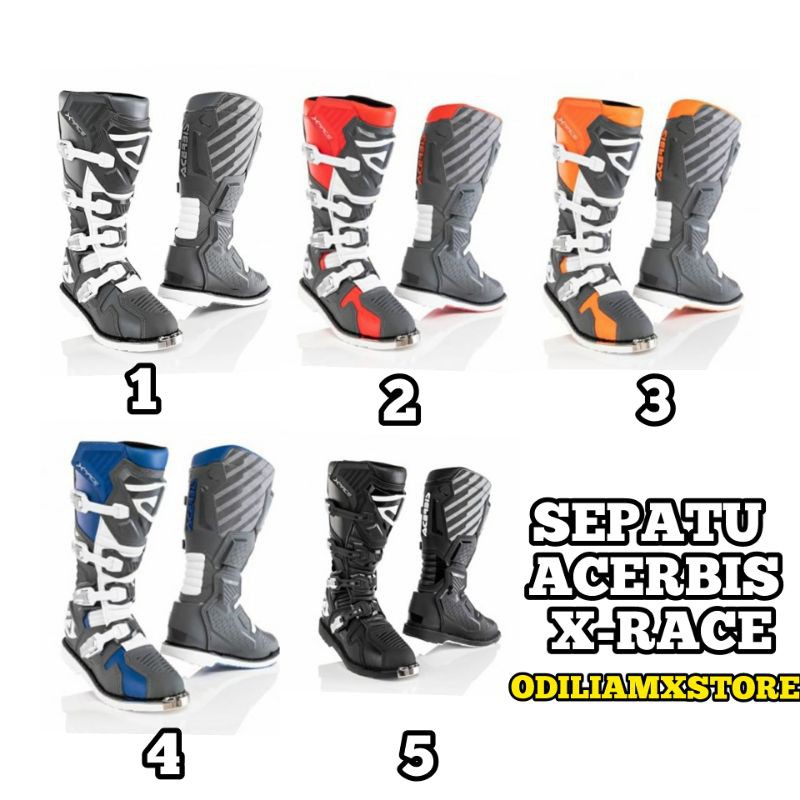 Sepatu boots acerbis x-race