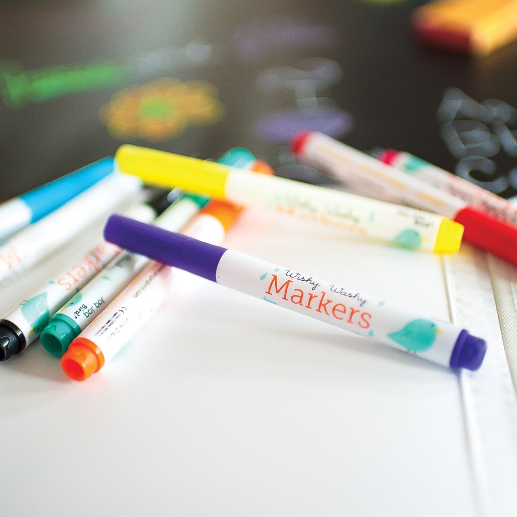 Jaq Jaq Bird - Wishy Washy Markers (9pcs)