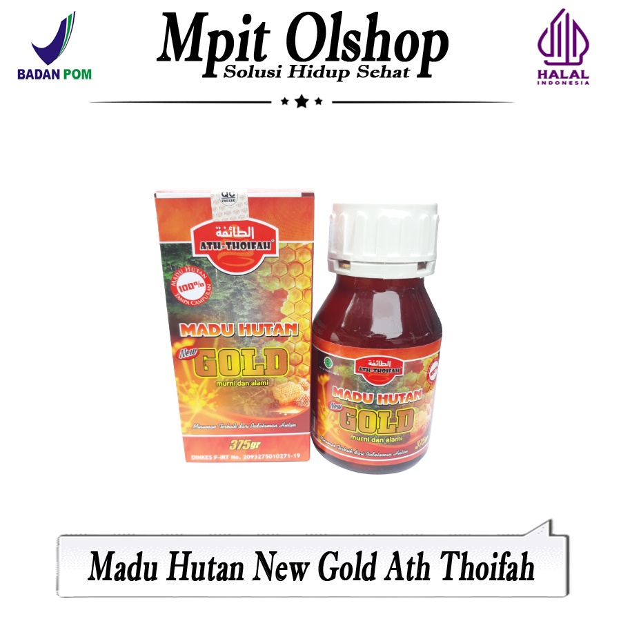 

Madu Hutan New Gold 375gr Ath Thoifah | Madu Murni Tanpa Campuran Pemanis Buatan