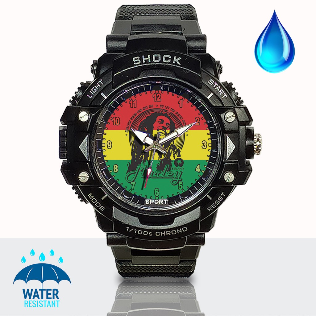 (JOS GANDOS BOS) Jam Tangan  BOB MARLEY - 4 (Exclusive)