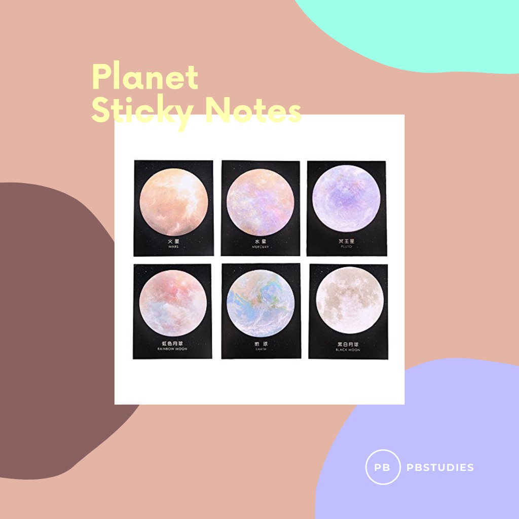 

PBSTUDIES PLANETS EARTH MARS STICKY NOTES