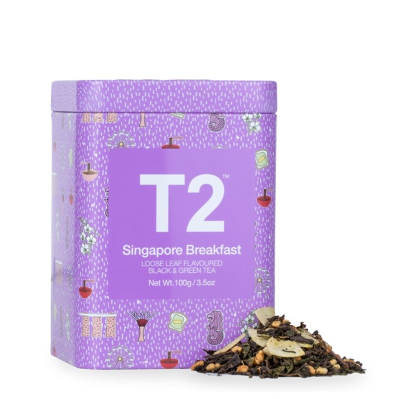 

T2 Tea Singapore Breakfast Loose Leaf Icon Tin/Teh premium