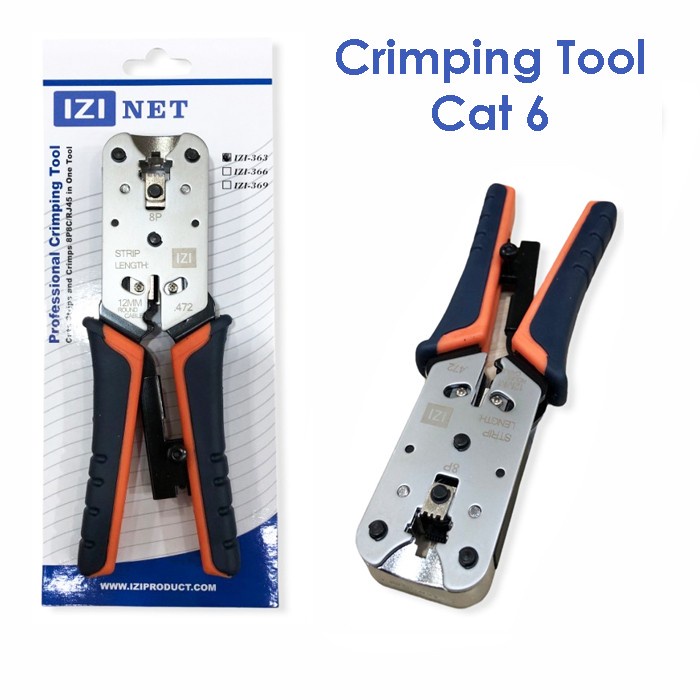 Crimping Tool Rj45 Cat6 Cat 6 IziNet Tang Crimping tool Izinet Cat6 Izi 363 / Krimping Tool rj45 Cat6