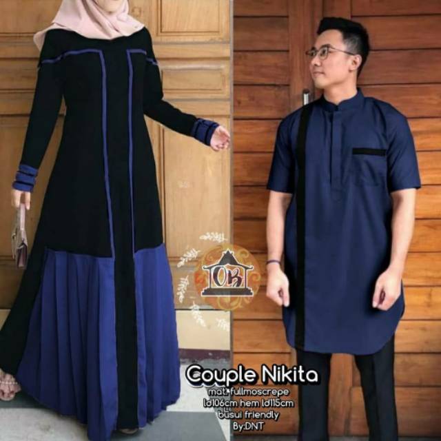 BAJU COUPLE GAMIS | COUPLE NIKITA COUPLE MOSCREPE