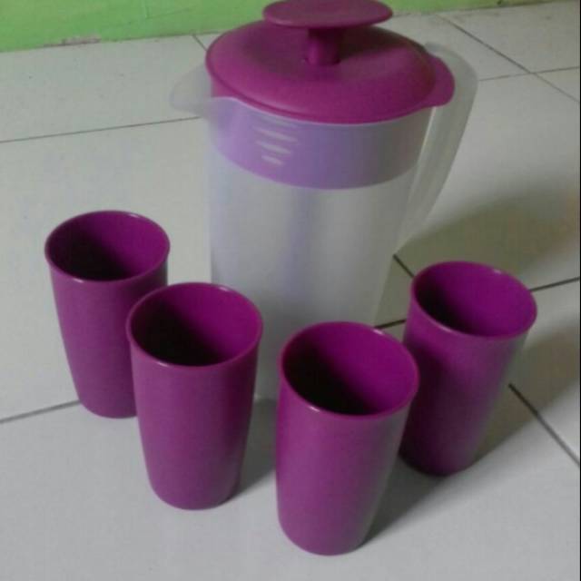 Tupperware Pitcher/Teko set Ungu 2L