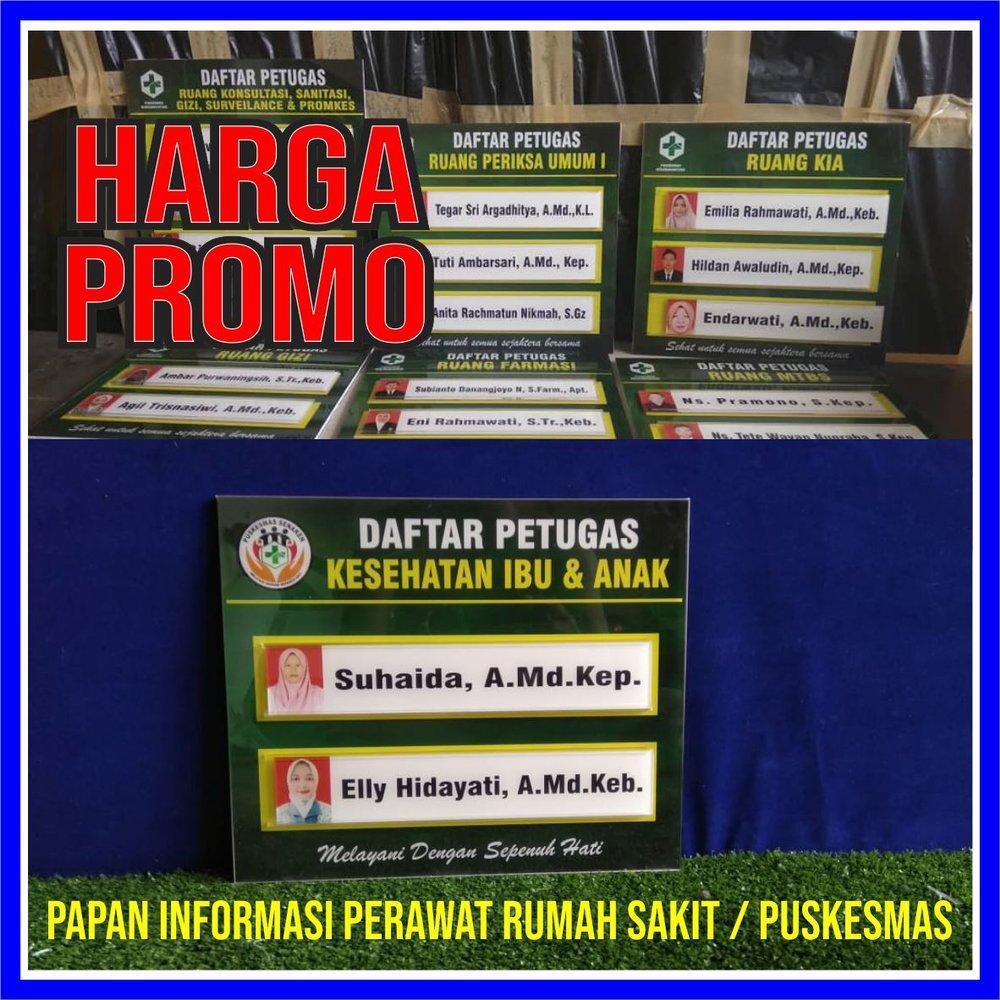 

PAPAN INFORMASI PERAWAT RUMAHSAKIT ATAU PUSKESMAS BAHAN AKRILIK ACR