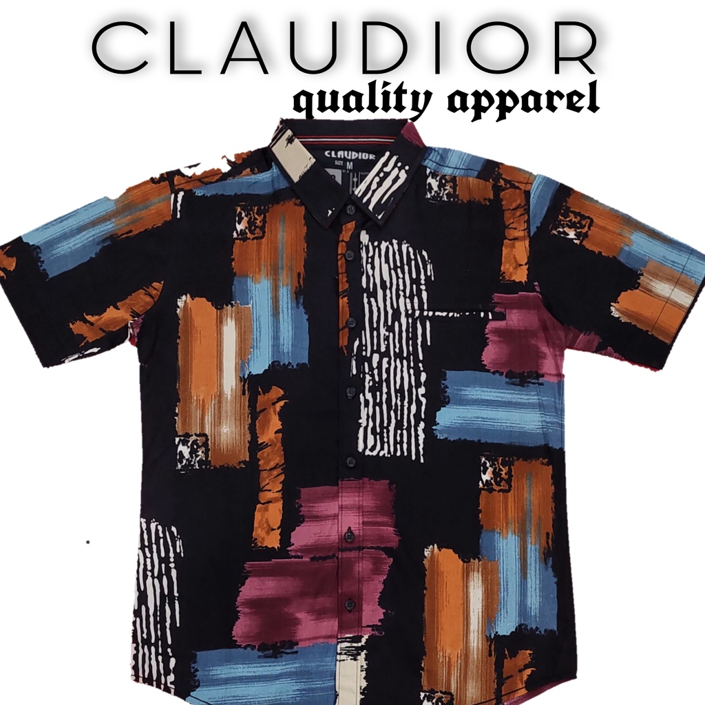 Kemeja Pria Slim Fit Lengan Pendek Claudior 101676H