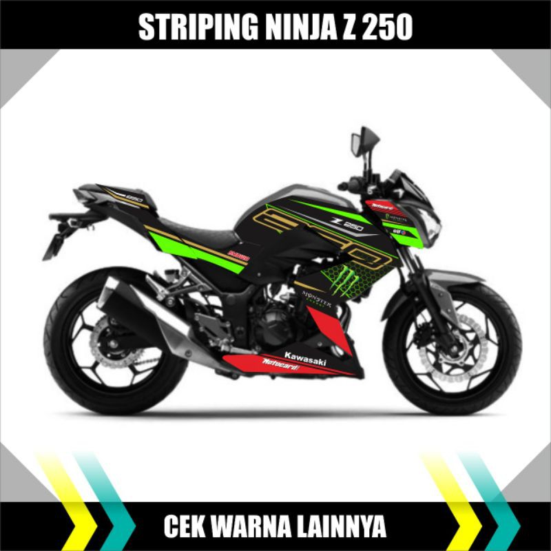 Striping Ninja Z250/ Stiker List body Ninja Z250