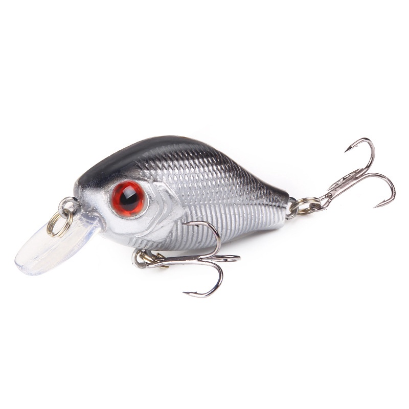 5 Colors 8.5g/5CM Fishing Bait Minnow Lure 1Pcs 3D Eyes Fishing Lure Spinner Bait CrankBait