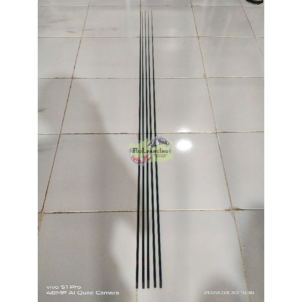 blank pucuk solid carbon 180cm.      -Dapat pelindung packing 3 lapis-