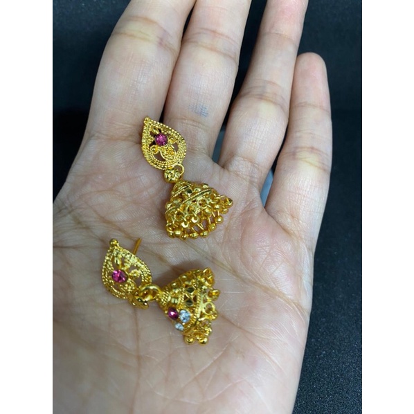 Anting India Dubai/Anting Emas India jhumka/Anting India pesta