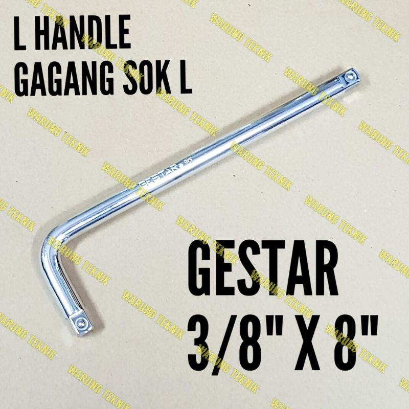 GESTAR L HANDLE TWO WAY - GAGANG SOK SOCK 1/4&quot; 3/8&quot;