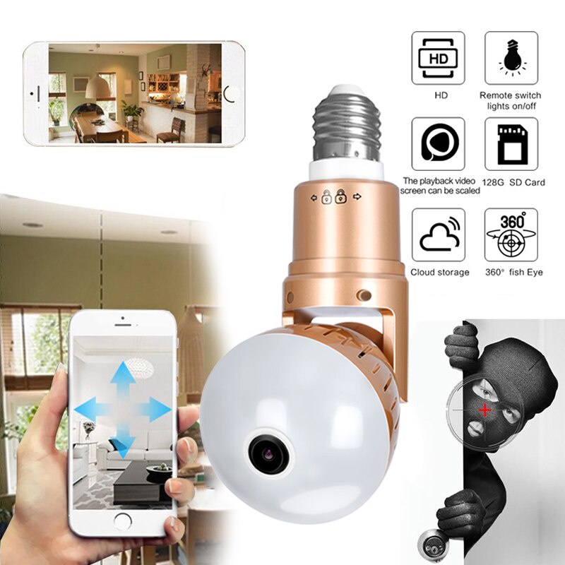 IP CAMERA KAMERA CCTV RUMAH BOLAM 360 DERAJAT PANORAMA
