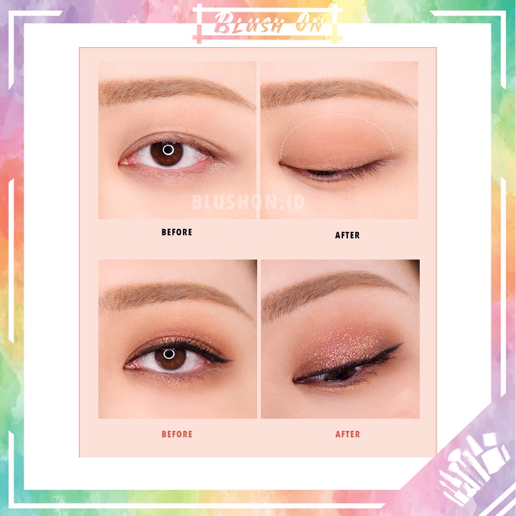 LAMEILA Eyeshadow 4 Warna Kombinasi Glitter Tahan Lama 4 Color Pallete 5086