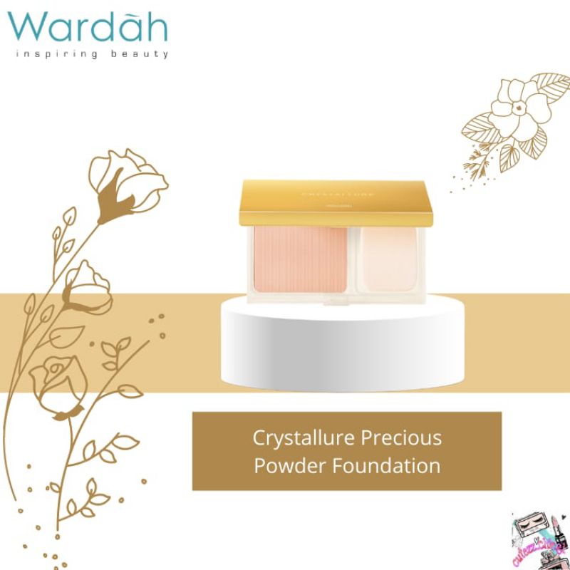 ☃️Cutezz_Ching1☃️Wardah Crystallure Precious Luminizing Silk Powder Foundation 12g