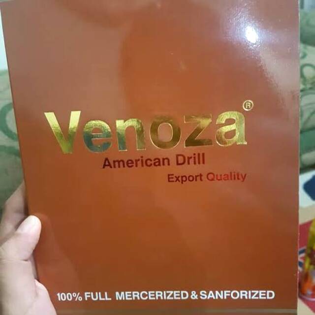 [Gulungan] Bahan kain venoza drill / american drill hitam gulungan 30 yard