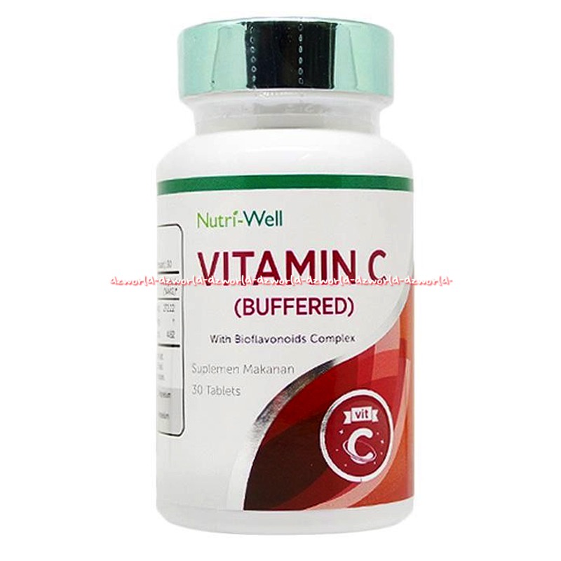 Nutri-Well 30tablet Vitamin C Buffered With Bioflavonoids Complex Vit C Nutri Well Untuk Imun Tubuh Nutri Well