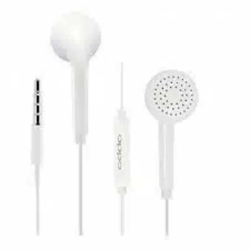 Headset OPPO Original Handsfree Earphone HF Earbud headphones Mic on off good quality Non Pack