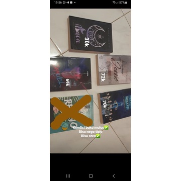 buku novel preloved. alaia, jessie, dll