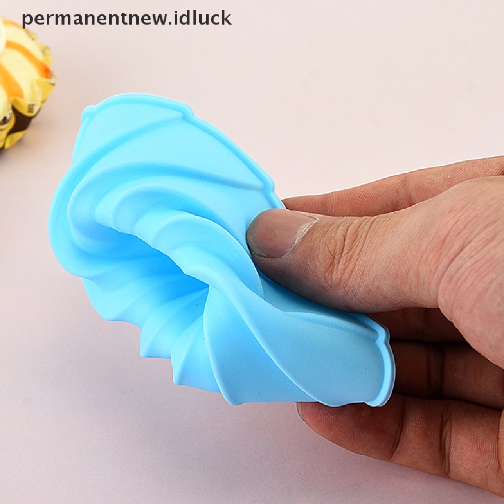 5 Pcs Cetakan Kue Bentuk Spiral Bahan Silikon