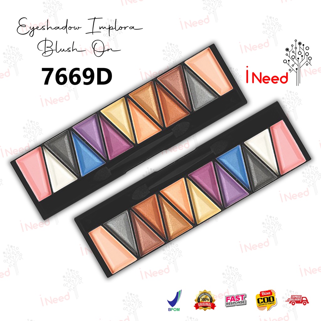 (INEED) (7669D) Eyeshadow Implora Blush On