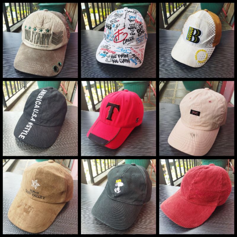 TOPI SECOND PRELOVED BRANDED MURAH/TOPI PRIA WANITA/TPD