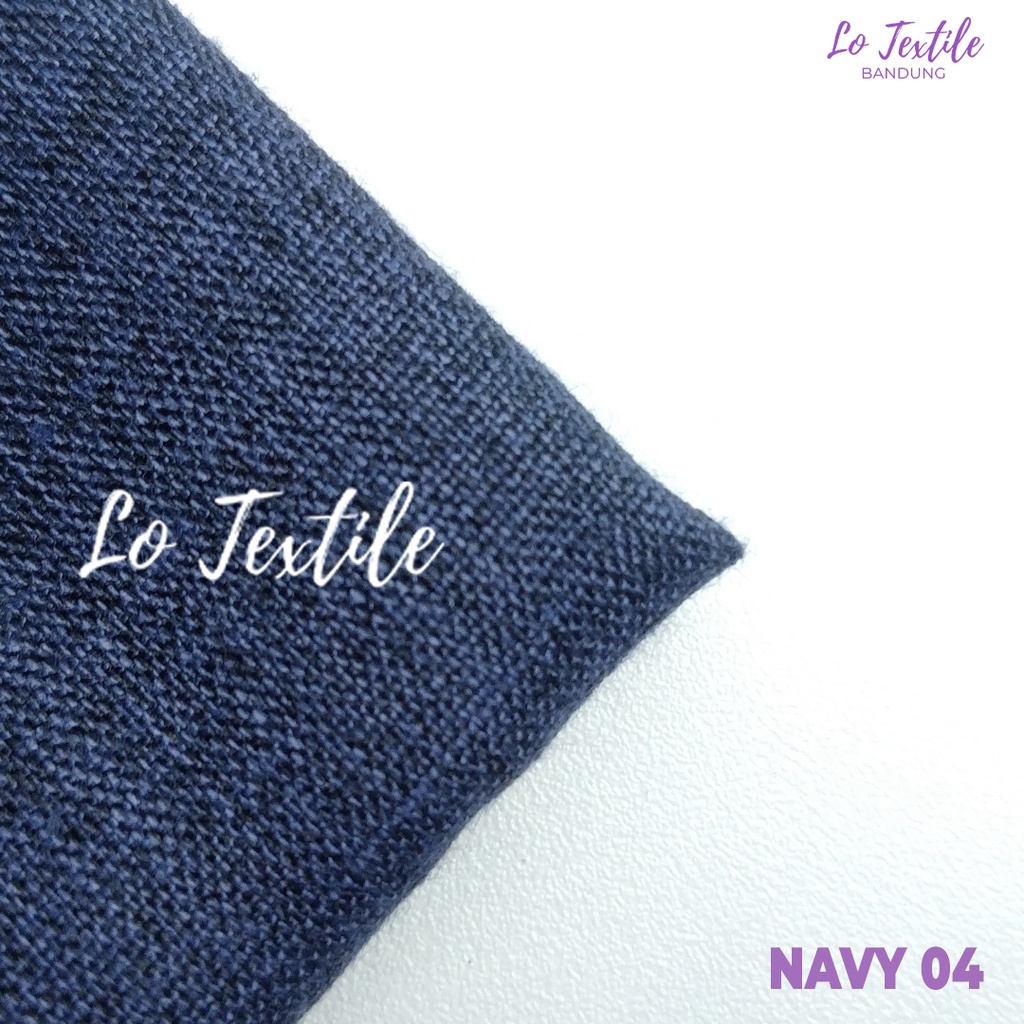 Kain Katun Madinah Fodu 0.5 Meter (Seri 1) - Bahan Cotton Madina Medina-Navy - 04