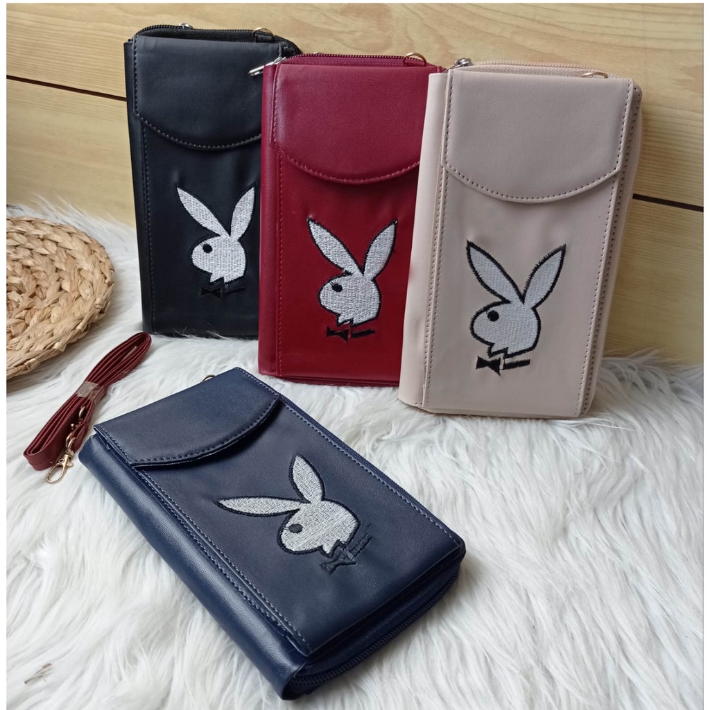 A-ZAHRA 529 TAS HP BORDIR RABBIT / SLING BAG HP KEPALA RABBIT