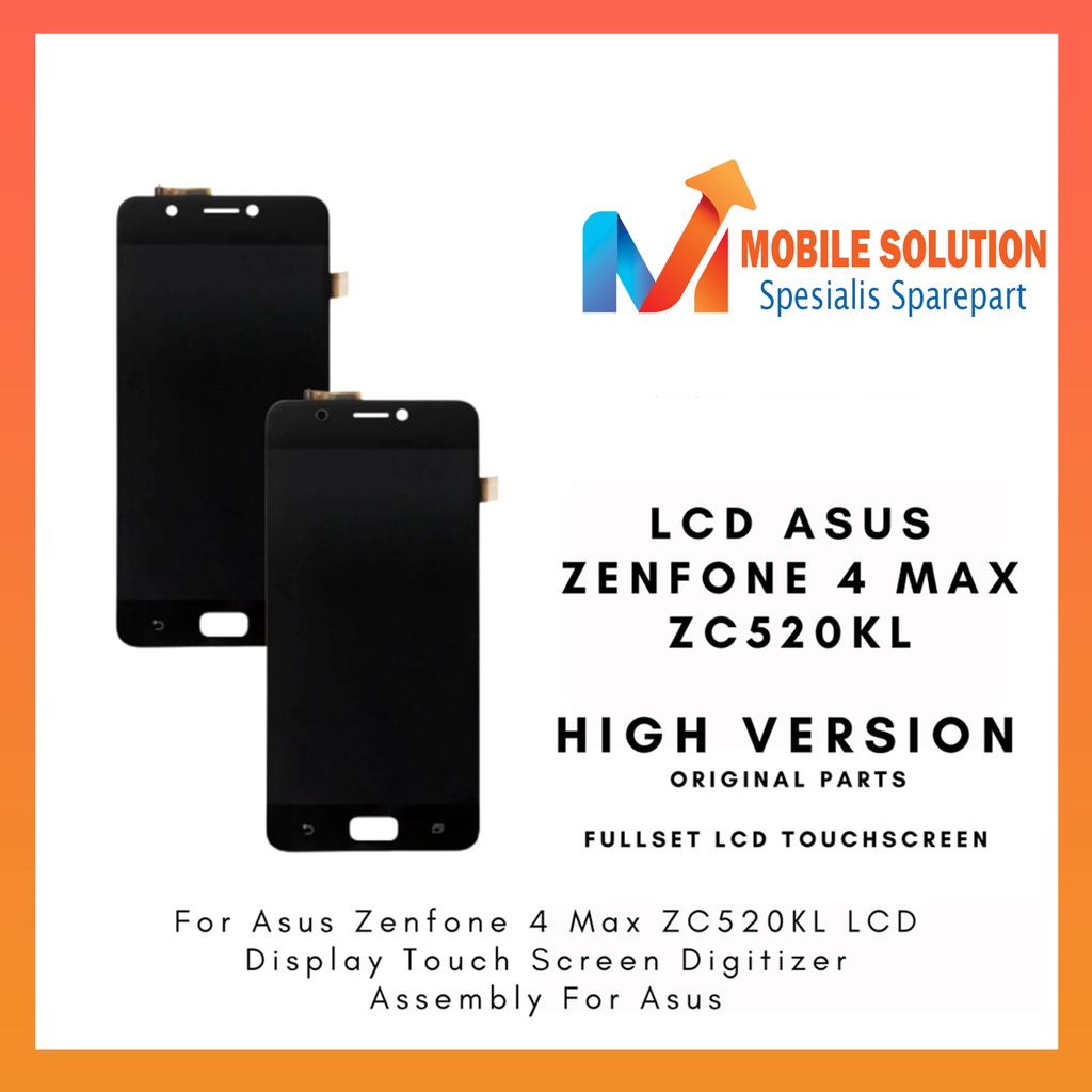 Grosir LCD Asus Zenfone 4 Max 5.2 ZC520KL ORIGINAL 100% Fullset Touchscreen Garansi 1 Bulan + Packing / Bubbel