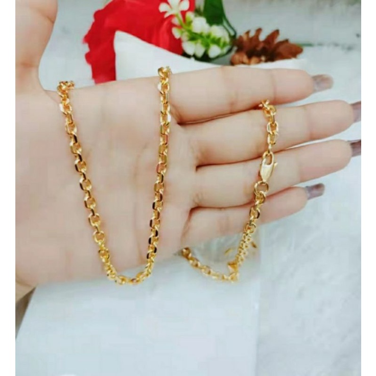 kalung Nori kotak padat / kalung titanium wanita