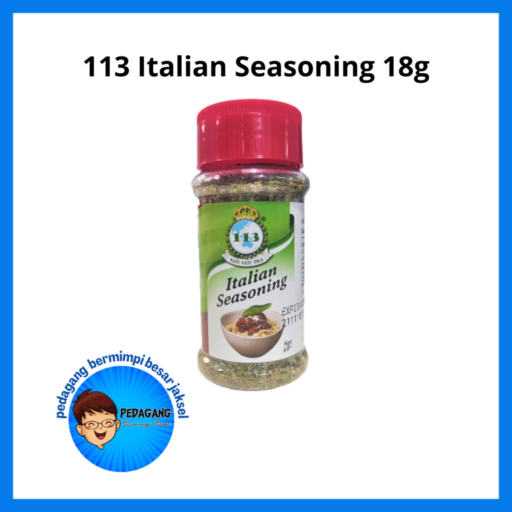 

113 Italian Seasoning 18g/ Bumbu Dapur / Penyedap Rasa/ Rempah Rempah/ Bumbu Masak