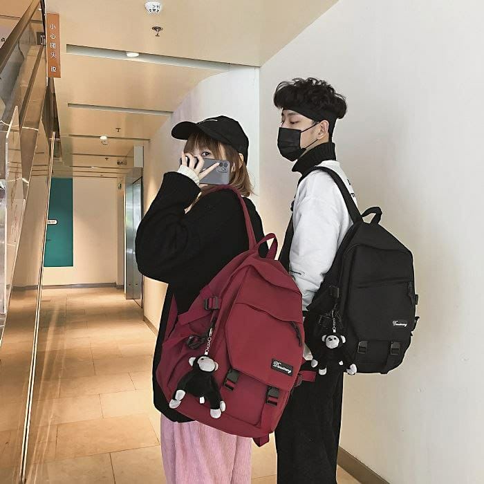 GI 203 RISCE TAS RANSEL IMPORT GANTUNGAN BONEKA MONYET MONKEY UNISEX COWOK CEWEK WANITA PRIA LAKI-LAKI PEREMPUAN JAKARTA BATAM SEKOLAH kuliah JT