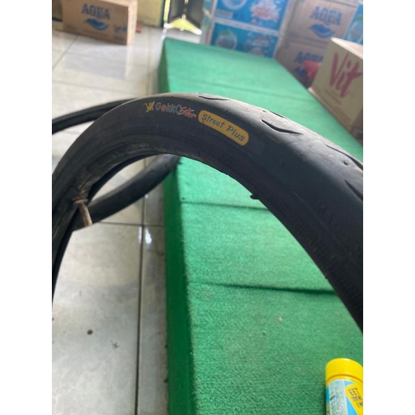 ban vee rubber vee ruber gecko sattan 45 90 ring17 plus ban dalam eks kontes