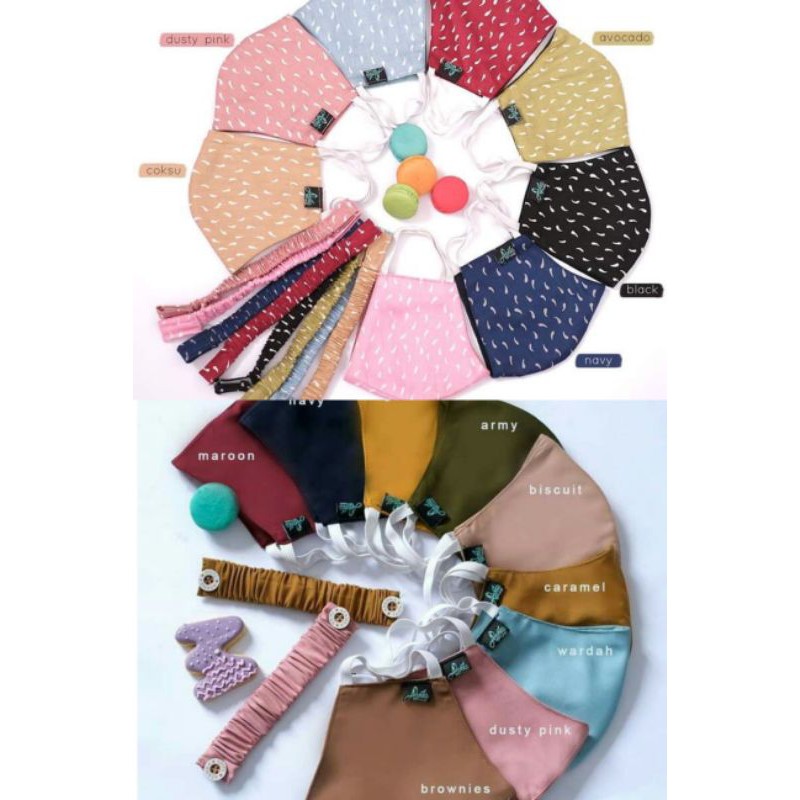 masker violi azamka masker katun