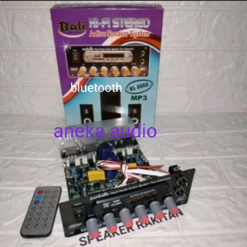 KIT AMPLIFIER BL-6000 BLUETOOTH SPEAKER ACTIVE HI FI STEREO SUBWOOFER MP3