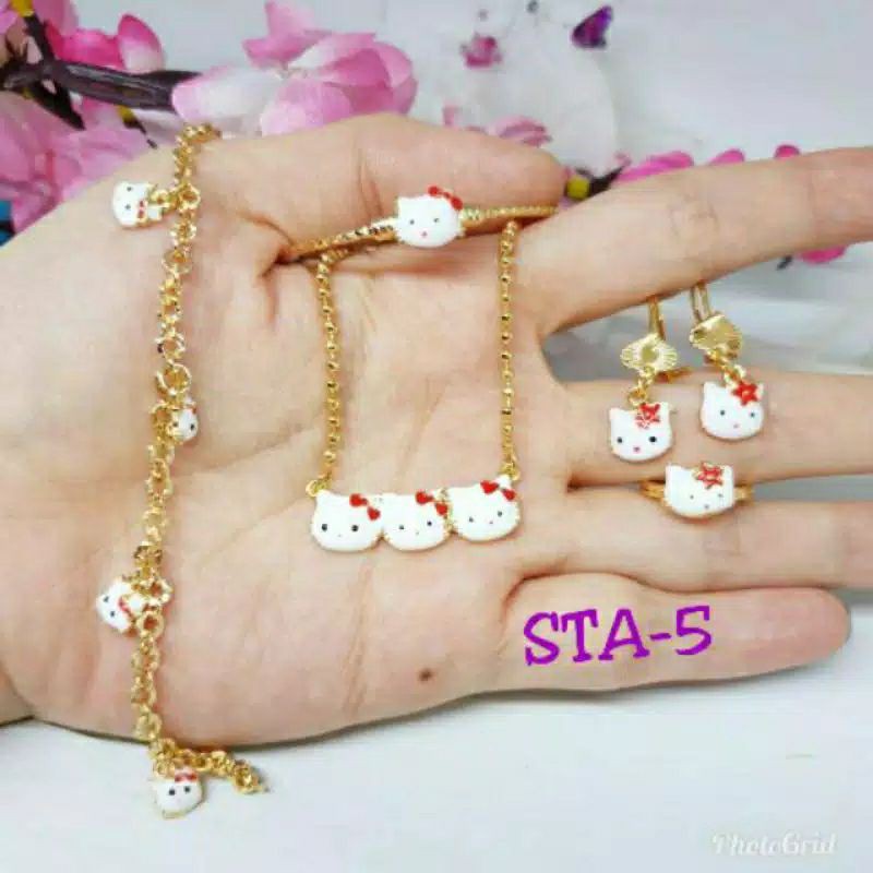 Kalung set anak xuping karakter uk klg 36Cm