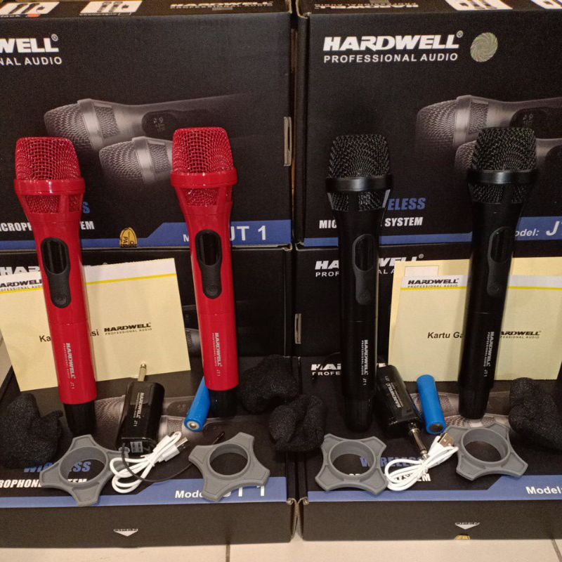 MIC WIRELESS HARDWELL JT1 JT 1 MICROPHONE BAGUS MURAH ORIGINAL