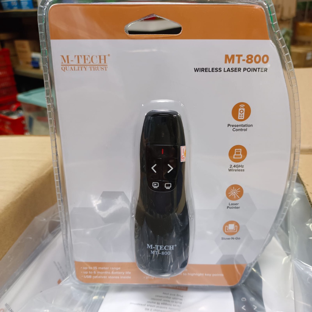 Wireless Presenter With Laser Pointer M-Tech MT-800