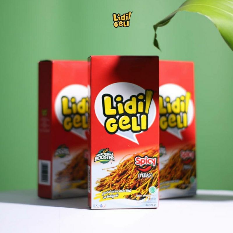 

Lidi Geli Mie 90 gram Besar Mi Spicy Free Bubble Wrap Gratis Packing Kardus Halal MUI Lidigeli Milidi Mielidi